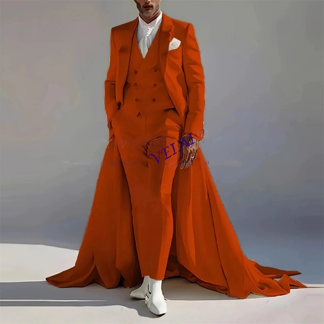 Men'S Grooming Jacket - CustomizedMen Banquet Three Piece Suit Attire