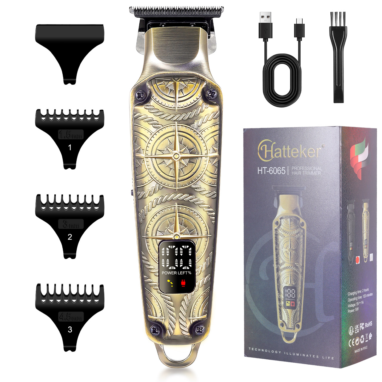 Men'S Grooming Hair And Body Wash - Hatteker Retro Hair Trimmer for Men