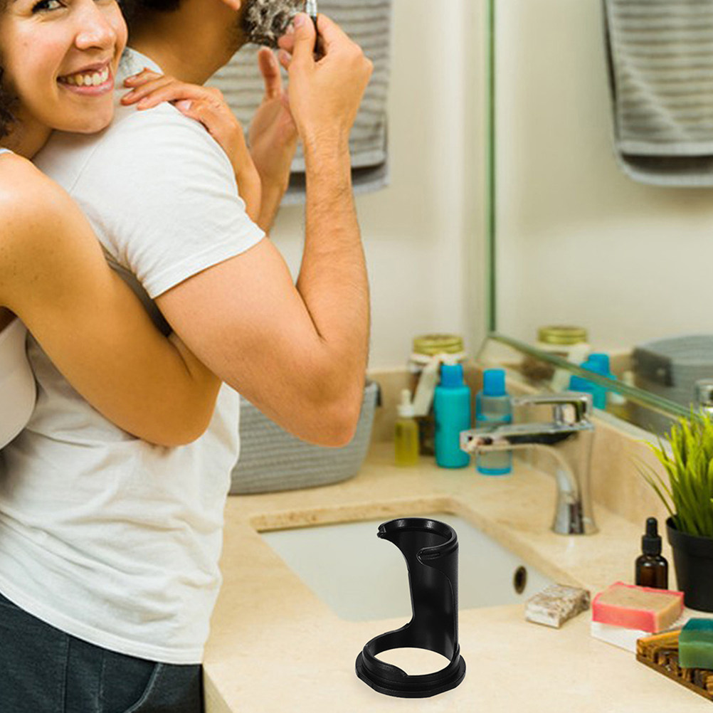 Men'S Grooming Organizer - 2Pcs Plastic Shaving Brush Holder for