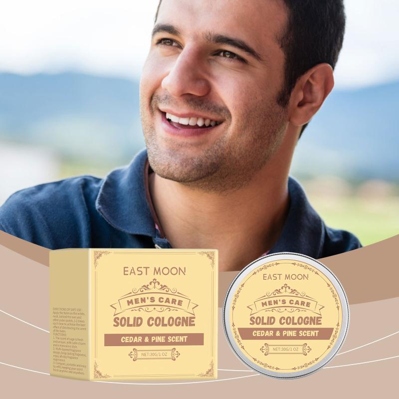 Men'S Grooming Deodorant - Cedarwood Solid Perfume For Men Portable