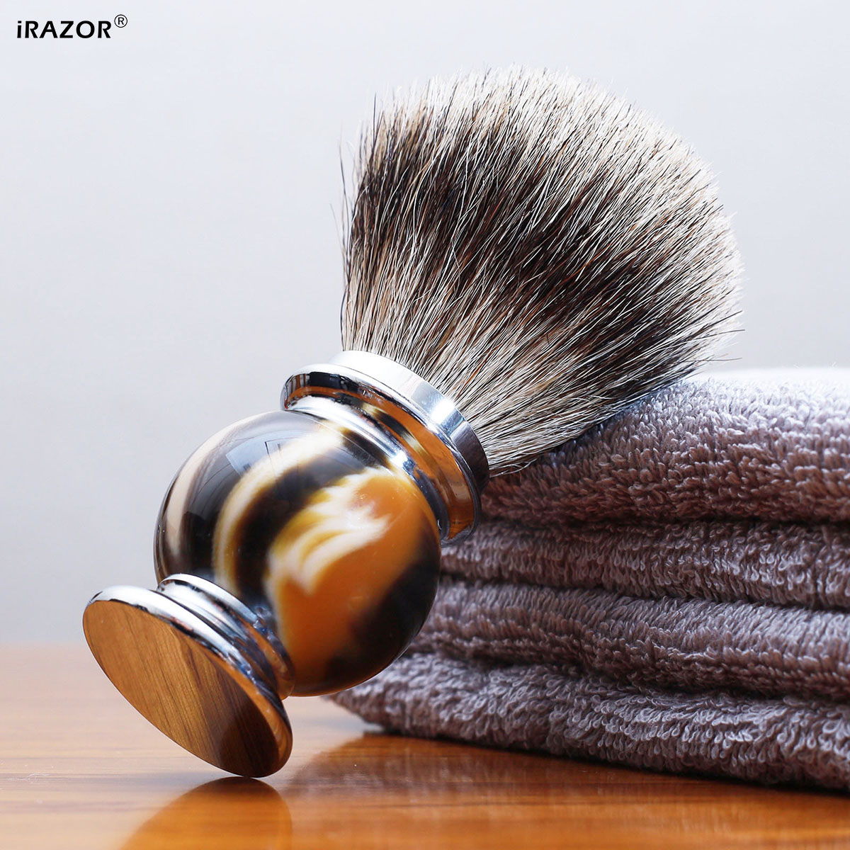 iRAZOR Silvertip Shaving Brush - Men'S Grooming Organizer review and price