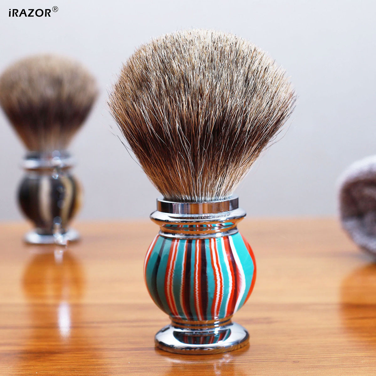 iRAZOR Silvertip Shaving Brush - Men'S Grooming Organizer review and price