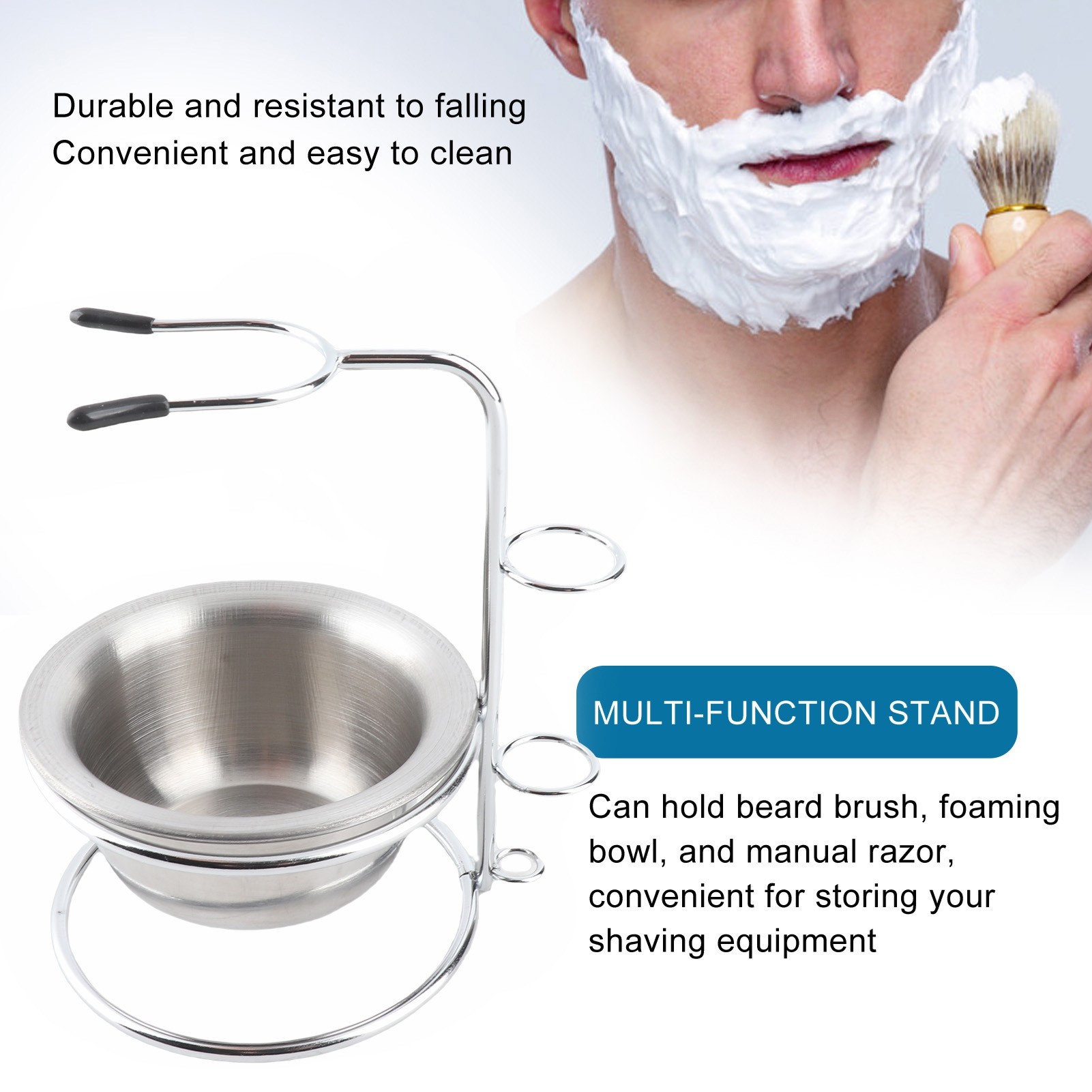 Shaving Stand Bowl Set Metal S - Shaving Bowl Soap review and price