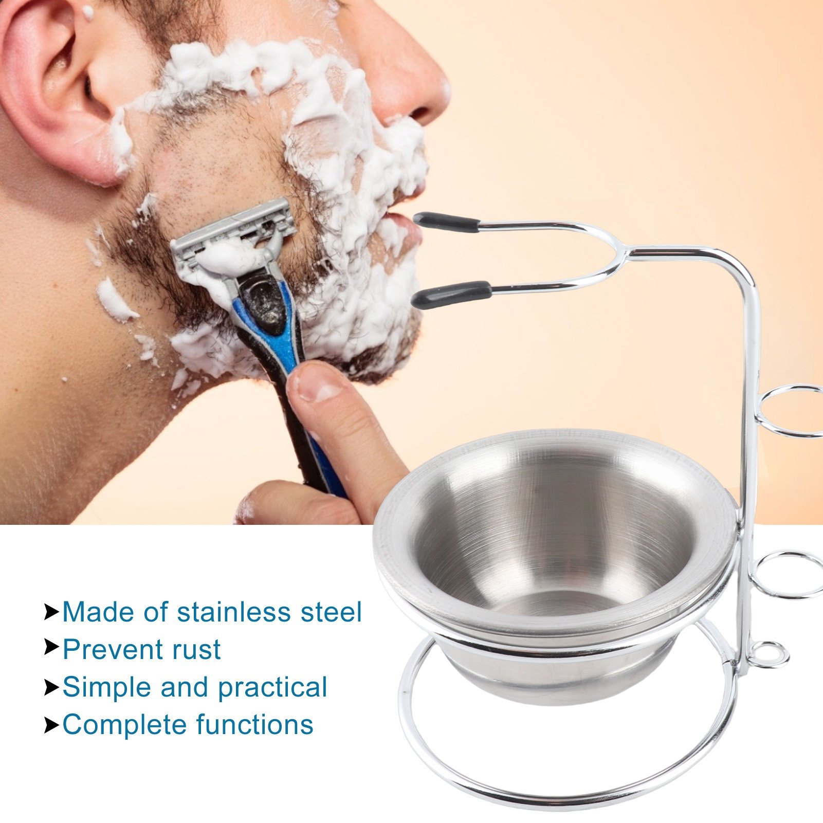 Shaving Stand Bowl Set Metal S - Shaving Bowl Soap review and price
