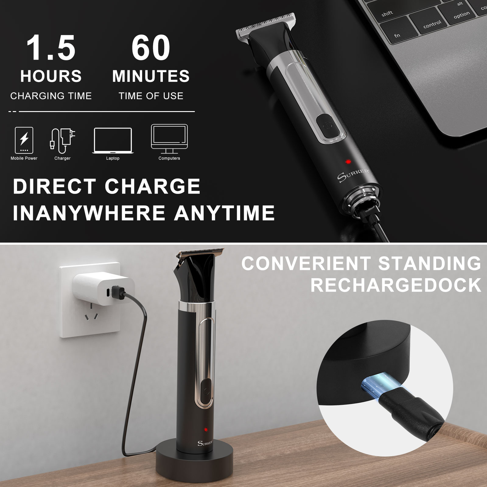 Surker 4-in-1 Shaver for Men G - Men'S Grooming Hair And Body Wash review and price