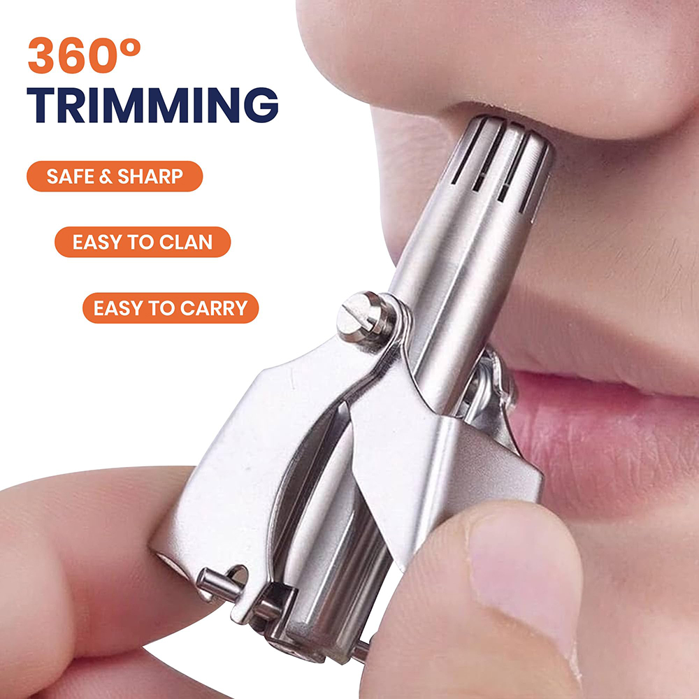 Portable Stainless Steel Manua - Men'S Grooming Nose And Ear review and price