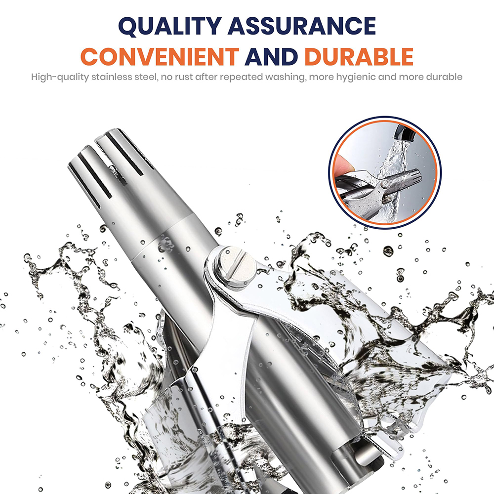 Portable Stainless Steel Manua - Men'S Grooming Nose And Ear review and price