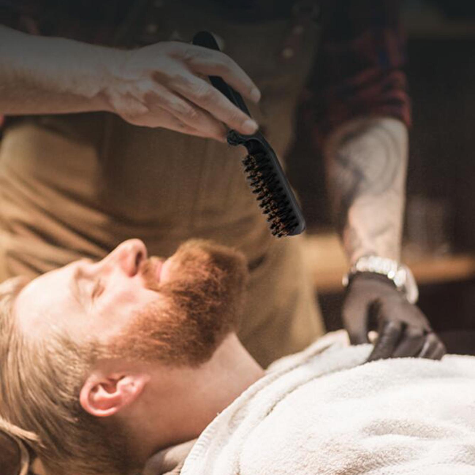 Black Stylish Beard Brush Fold - Men'S Grooming Barbershop review and price